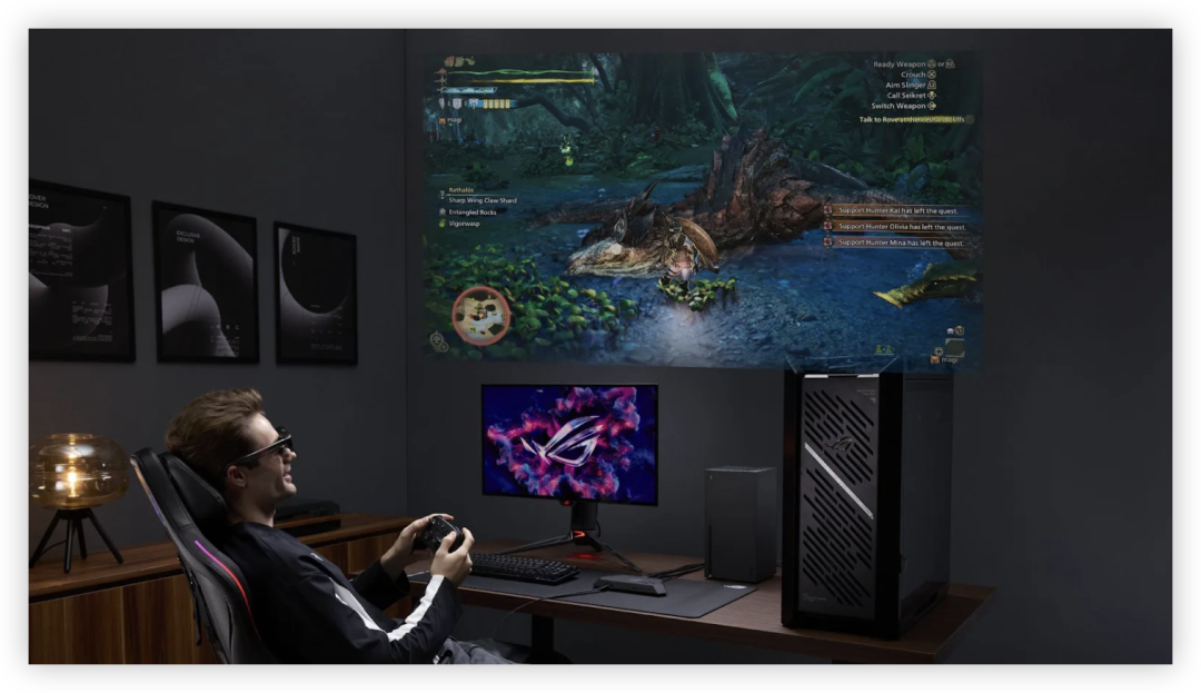 ROG 联手 XREAL 掀起 AR 革命：240Hz 进场，你的下一台电竞显示器何必在桌上？